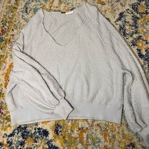 Light blue popcorn sweater - free people